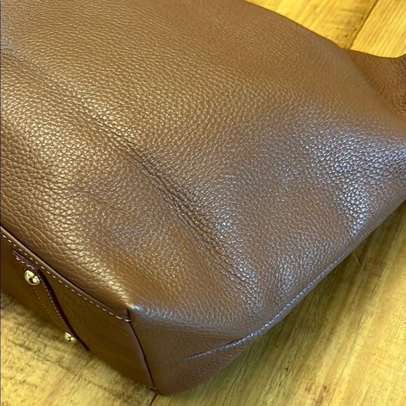 Dooney & Bourke Samba Hobo Logo Loc Sac Brown Pebbled Leather - Picture 17 of 17